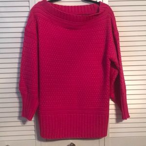 Fushia off the shoulder sweater